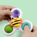 Rotating Flowers Baby Bath Spinning Top Toy