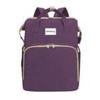 Diaper Bag Backpack - Portable Baby Bed - mybabyx.store