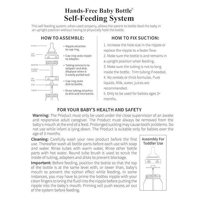 Baby Bottle Replacement Tube & Nipple Kit - mybabyx.store