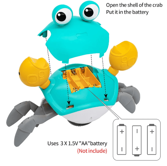 Interactive Crab Toy - mybabyx.store