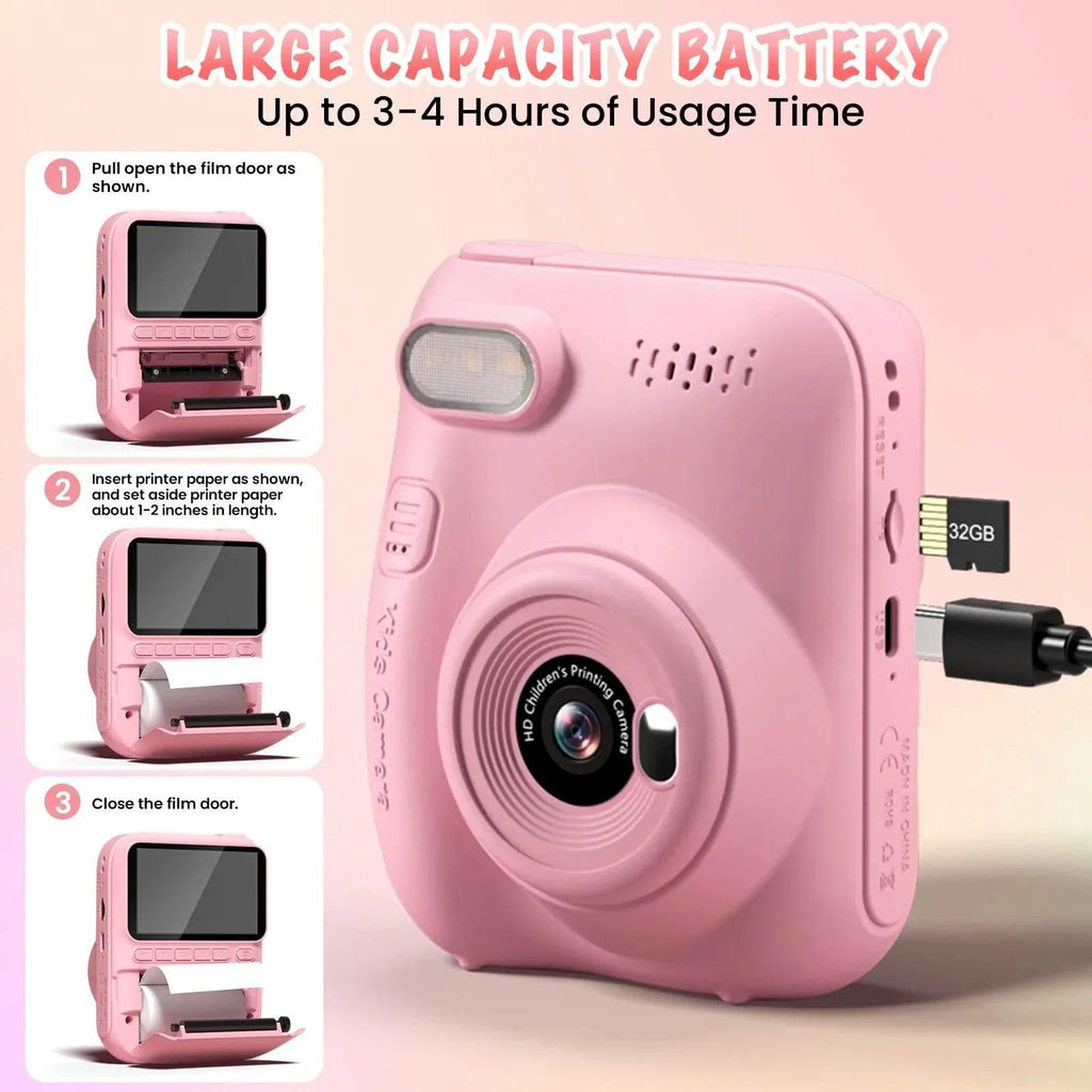 Instant Print Camera for Kids - mybabyx.store