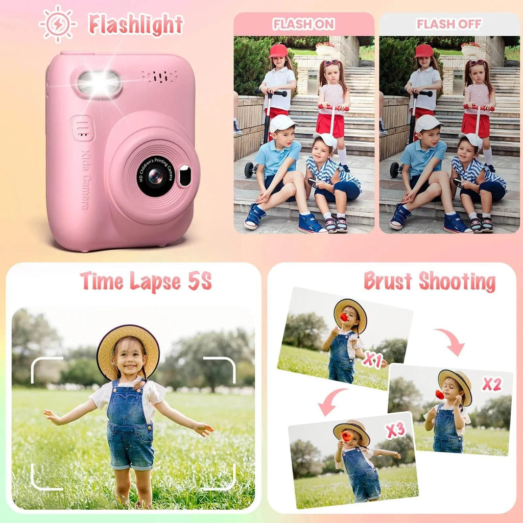 Instant Print Camera for Kids - mybabyx.store