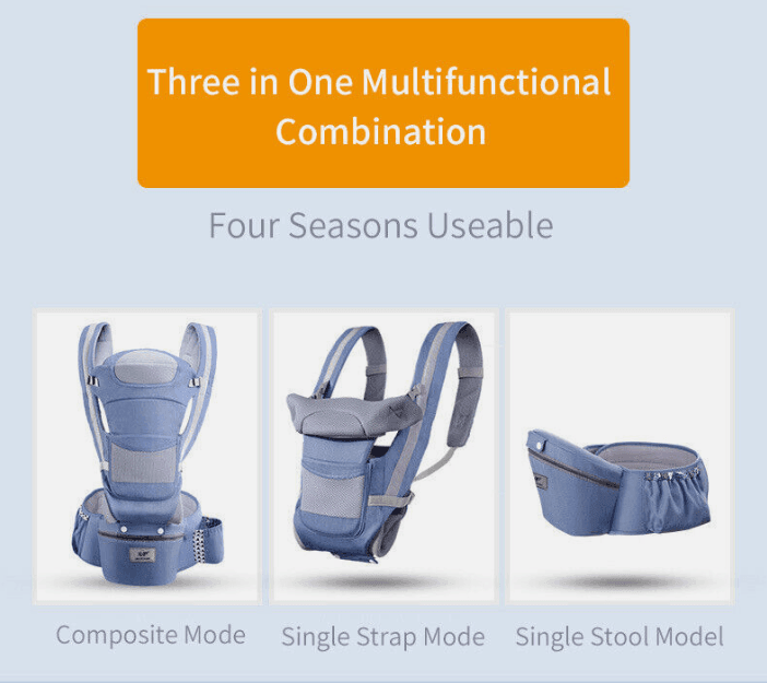 4-in-1 Newborn Baby Carrier Backpack - mybabyx.store