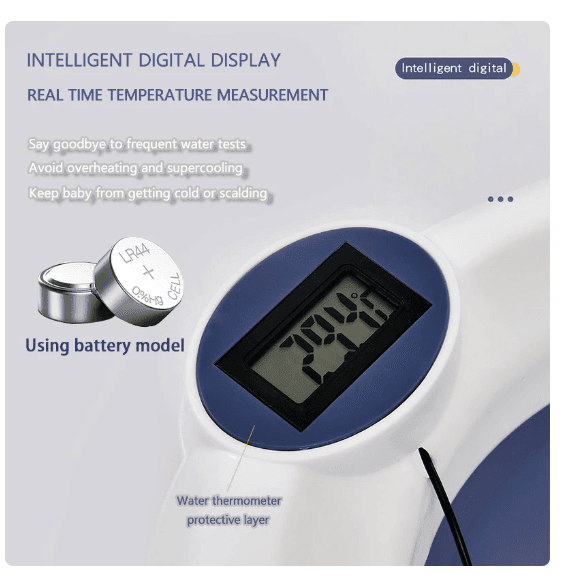 Folding Bathtub & Real-time Temperature - mybabyx.store
