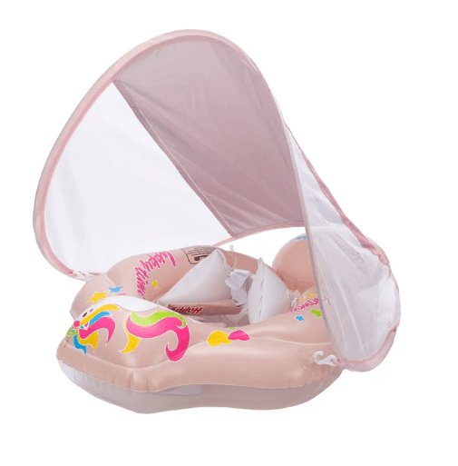 Baby Swimming Float With Canopy - mybabyx.store