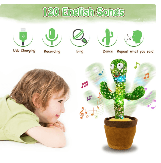 Interactive Dancing & Talking Cactus Toy - mybabyx.store
