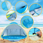 Portable Beach Tent with Shade Pool - mybabyx.store