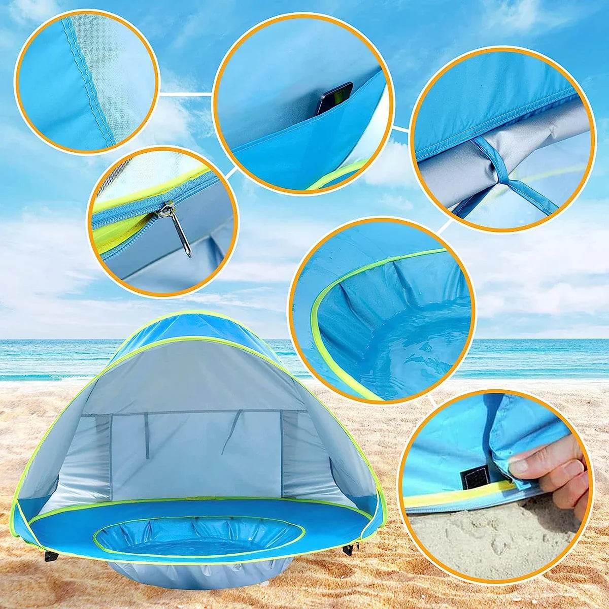 Portable Beach Tent with Shade Pool - mybabyx.store