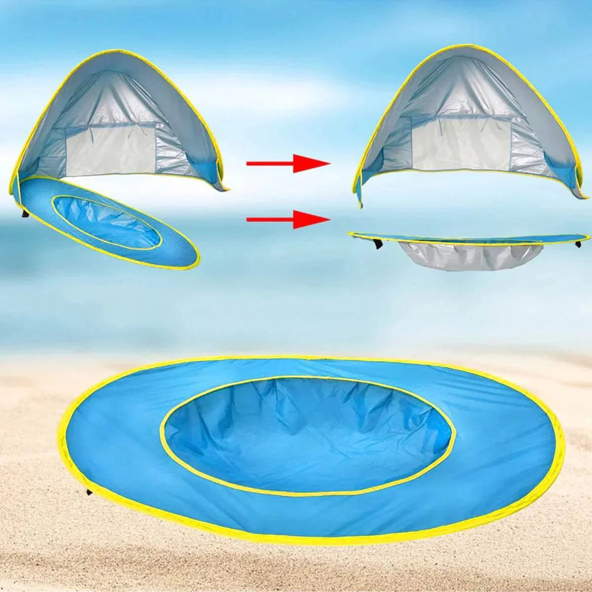 Portable Beach Tent with Shade Pool - mybabyx.store