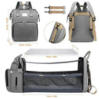 Diaper Bag Backpack - Portable Baby Bed - mybabyx.store