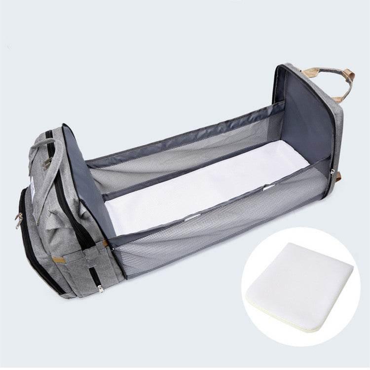 Diaper Bag Backpack - Portable Baby Bed - mybabyx.store