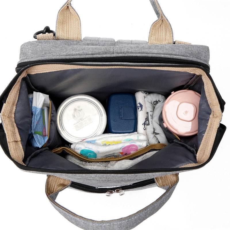 Diaper Bag Backpack - Portable Baby Bed - mybabyx.store